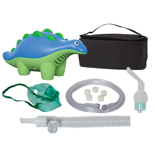 Dinosaur Nebulizer with TRU Neb Dispensing System & Carry Bag – Fun Pediatric Respiratory Therapy
