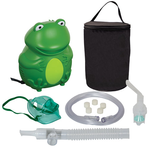 Frog Nebulizer with TRU Neb Dispensing System & Carry Bag – Fun and Portable Respiratory Therapy