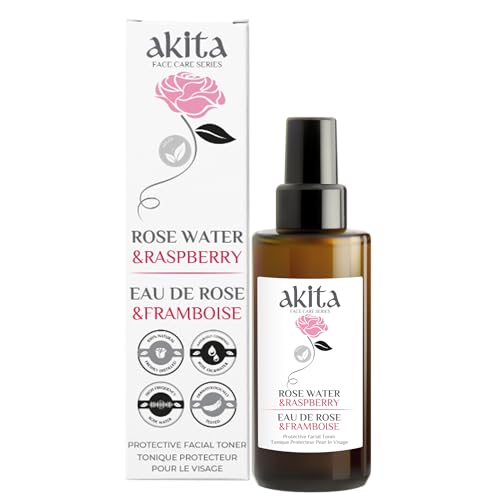 Akita - All Natural Rose Water with Raspberry, 100ml