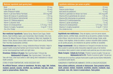 Allkidz - Multi Gummy Bears, 110s