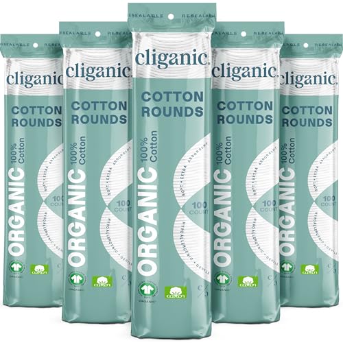 Cliganic - Organic Cotton Rounds, 100ct