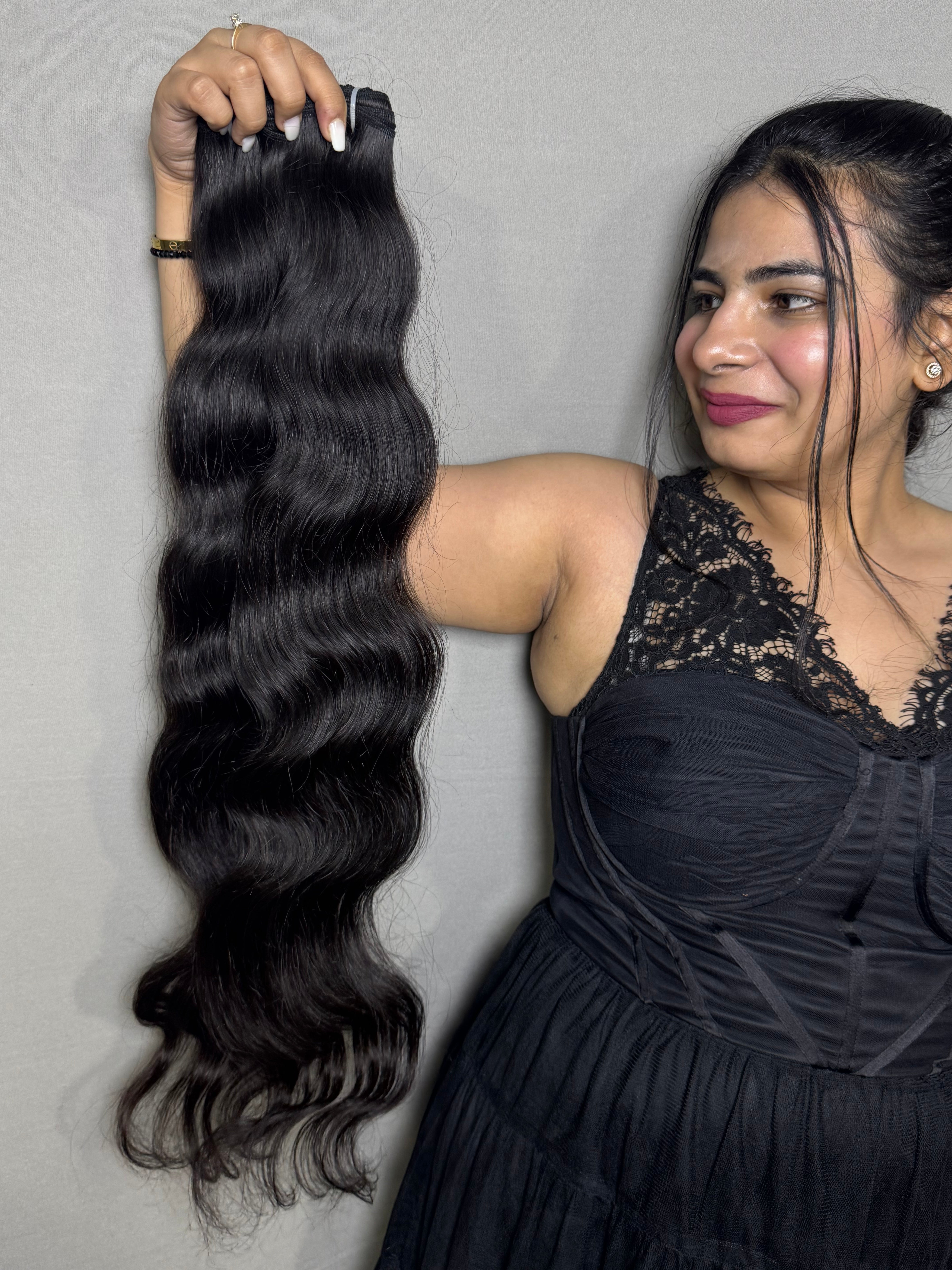 Indian virgin wavy bundles