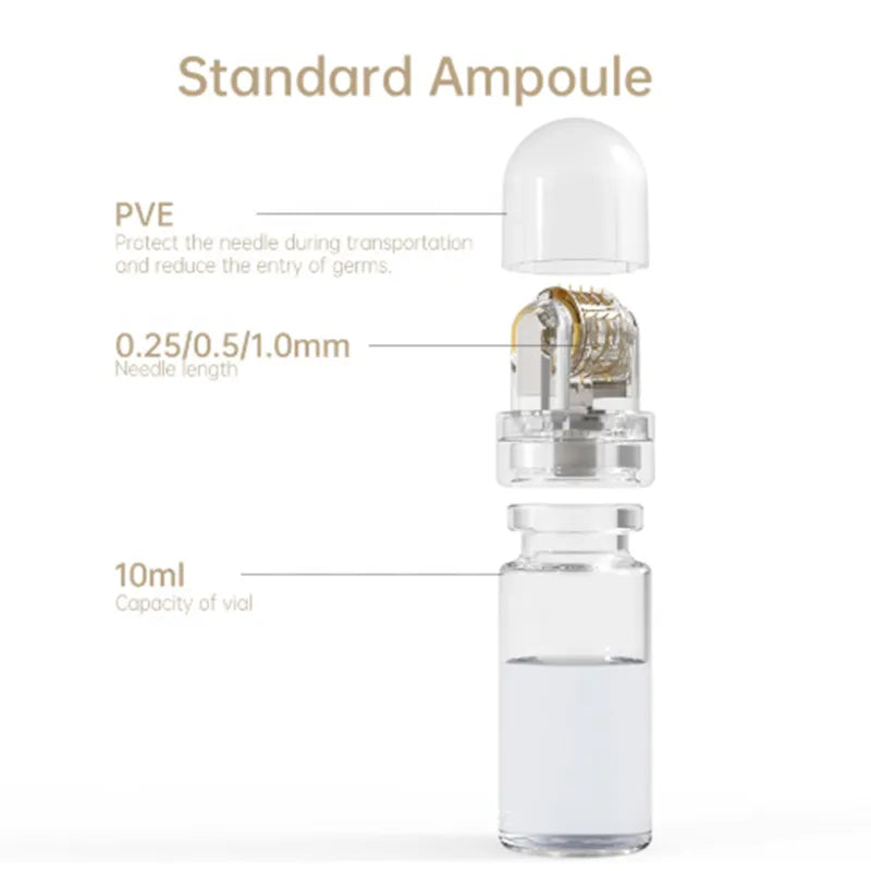 0.25mm 64-Needle Hydra Roller – Skin Rejuvenation & Enhanced Serum Absorption