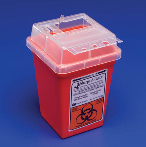 Sharps-A-Gator Counter Unit – 2 Gallon Safe Sharps Disposal Container