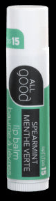 All Good - SPF15 Spearmint Lip Balm Tray (18 x 1ct 18)