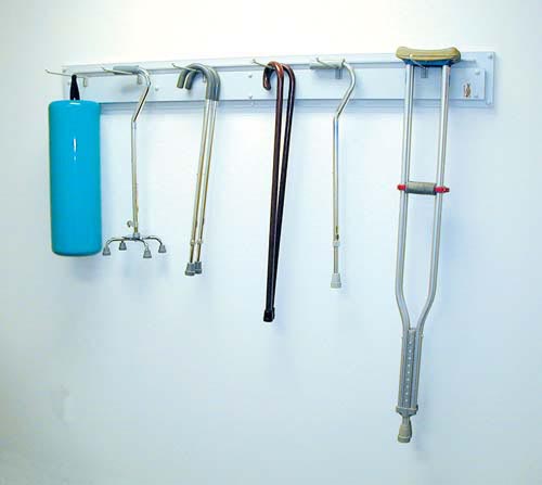 Cane and Crutch Rack – Ash Hardwood Storage for Canes & Crutches