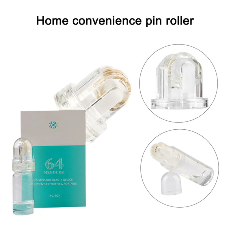 Shrinking Pore & Moisturizing Skin 64 Needle Hydra Roller – Micro-Needling Collagen & Hydration Tool