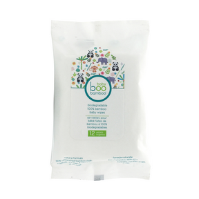 Boo Bamboo - Baby Boo Biodegradable Travel Wipes (24 x 12ct 24)