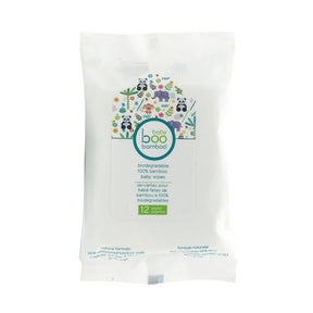 Boo Bamboo - Baby Boo Biodegradable Travel Wipes (24 x 12ct 24)