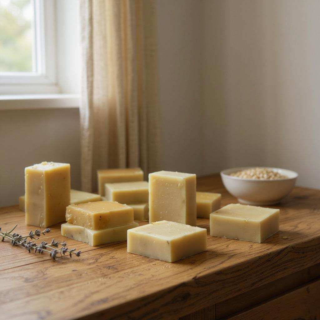 Honey & Oatmeal Soap – Moisturizing & Gentle Exfoliating, 140g