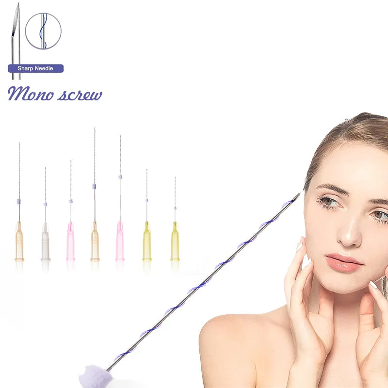 Factory Wholesale High-Quality Mono Screw Thread – PDO, PCL & PLLA 26G–30G for Frown Lines