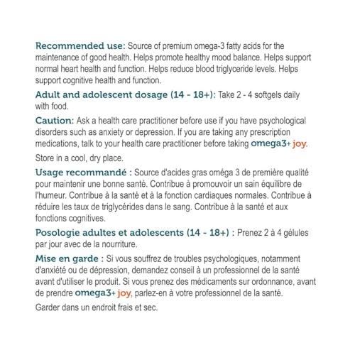 Genuine Health - Omega3+ JOY (240sg 48)