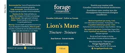 Forage Hyperfoods - Lion's Mane Tincture - Original (118ml 24)
