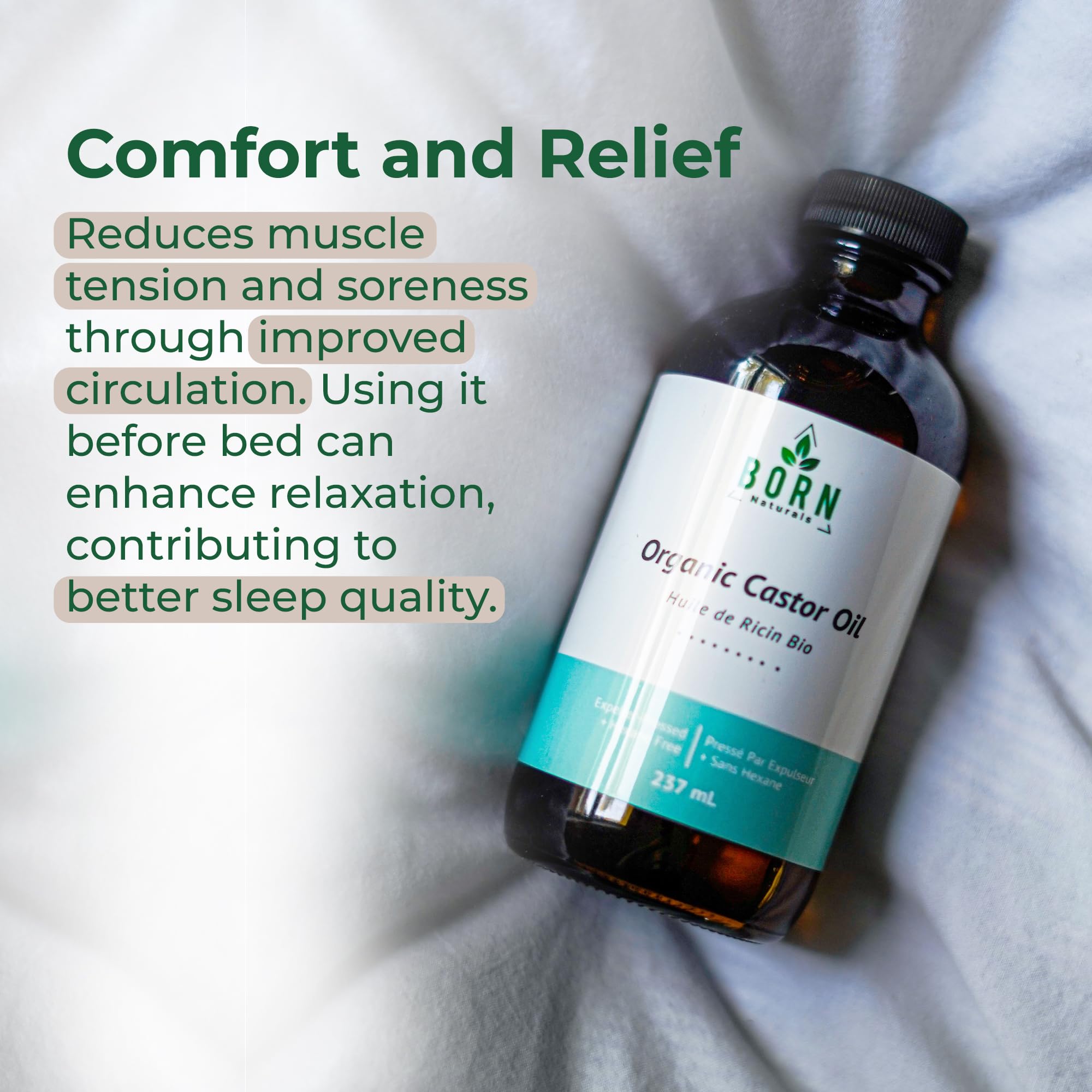 BORN Naturals - Castor Oil Pack (1ea 12)