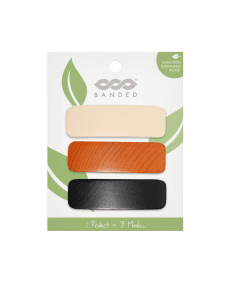 BANDED - Beech Wood French Barrettes (3 x 3pk 3)