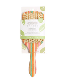 BANDED - Striped Bamboo Hair Brush (3 x 1ea 3)