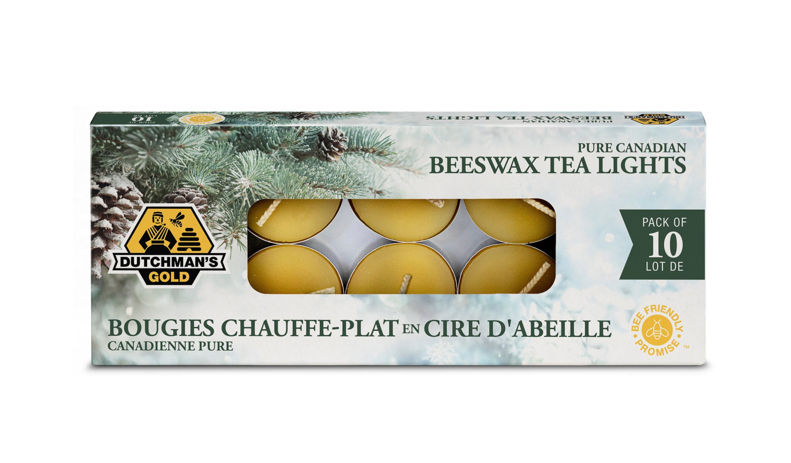 Dutchman's Gold Inc. - Winter Wonderland Beeswax Tealights (10pk 6)