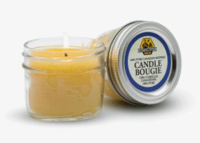 Dutchman's Gold Inc. - 8oz Mason Jar Beeswax Candle (1ea 6)