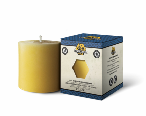 Dutchman's Gold Inc. - Beeswax Candles Pillar Med 3x3.25 (1ea 6)