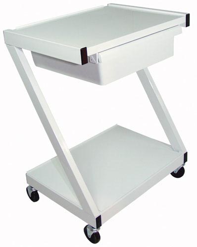Z-Cart Steel w/Drawer White – Durable Medical & Office Storage Cart