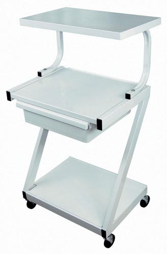 Z-Cart Steel w/Drawer White – Durable Medical & Office Storage Cart