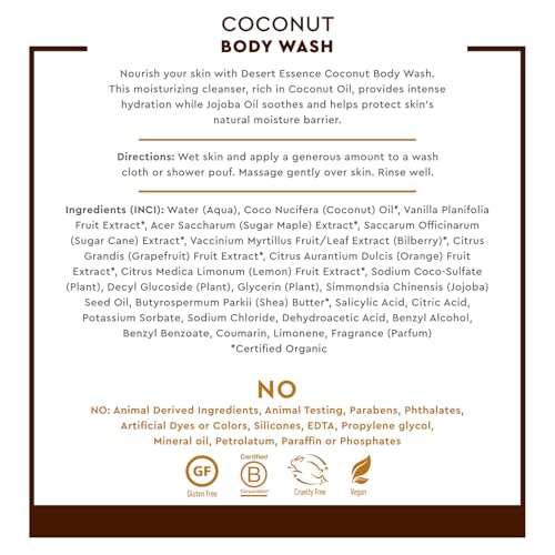Desert Essence - Coconut Body Wash (237ml 12)