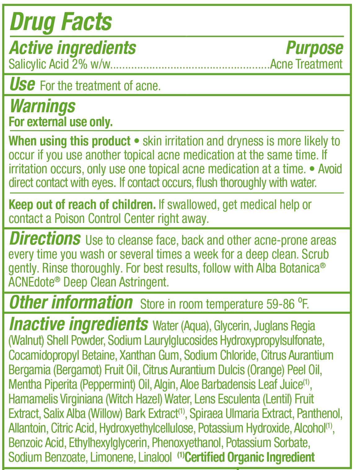 Alba Botanica - ACNEdote Face & Body Scrub (227g 6)