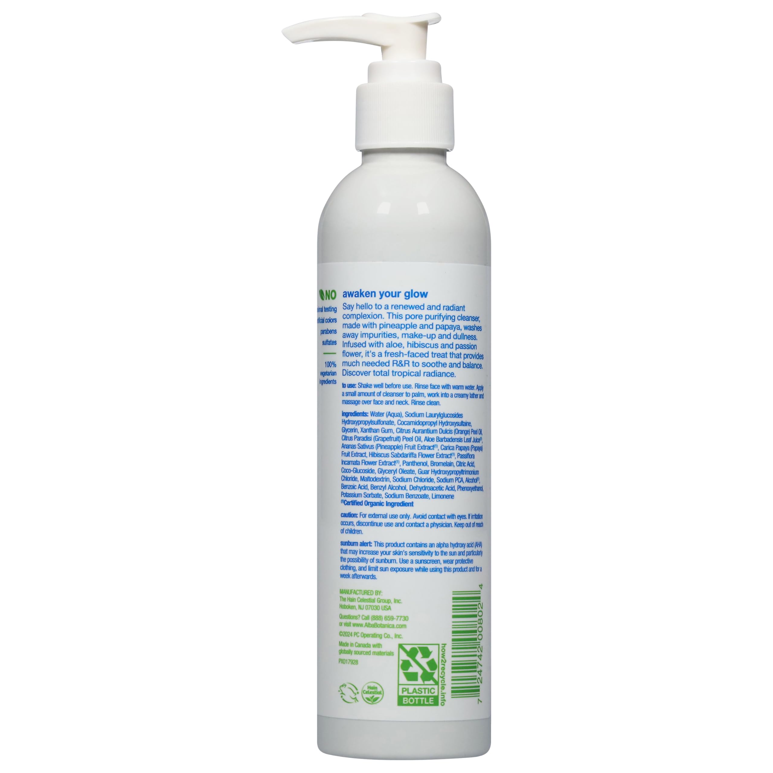 Alba Botanica - Pineapple Enzyme Facial Cleanser (237ml 6)