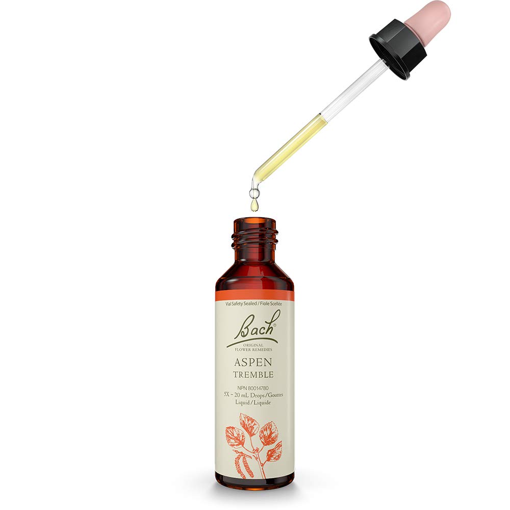 Bach Original Flower Essence – Aspen for Feeling Fearful or Unsettled, 20 ml