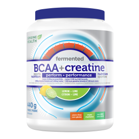 Genuine Health - Fermented BCAA+ Creatine Lemon-Lime (440g 12)