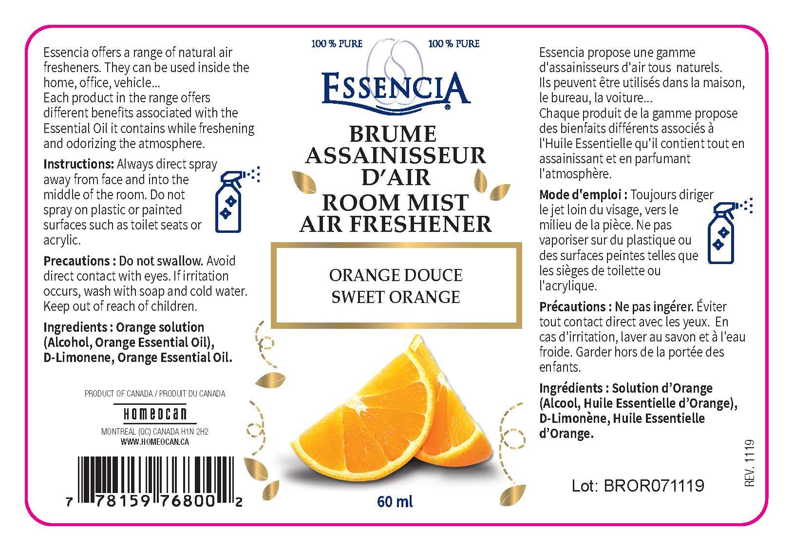 Essencia - Orange Essential Oil (15ml 12)