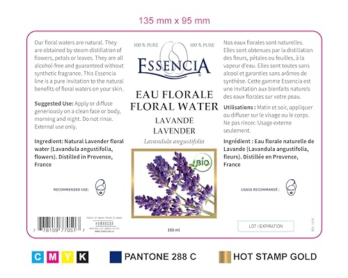 Essencia - Lavender Floral Water (180ml 12)