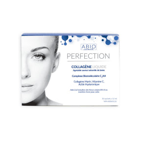 Abio Cosmetic Perfection Marine Collagen Drink – Hyaluronic Acid & Vitamin C, Berry Flavor (30 Sachets)