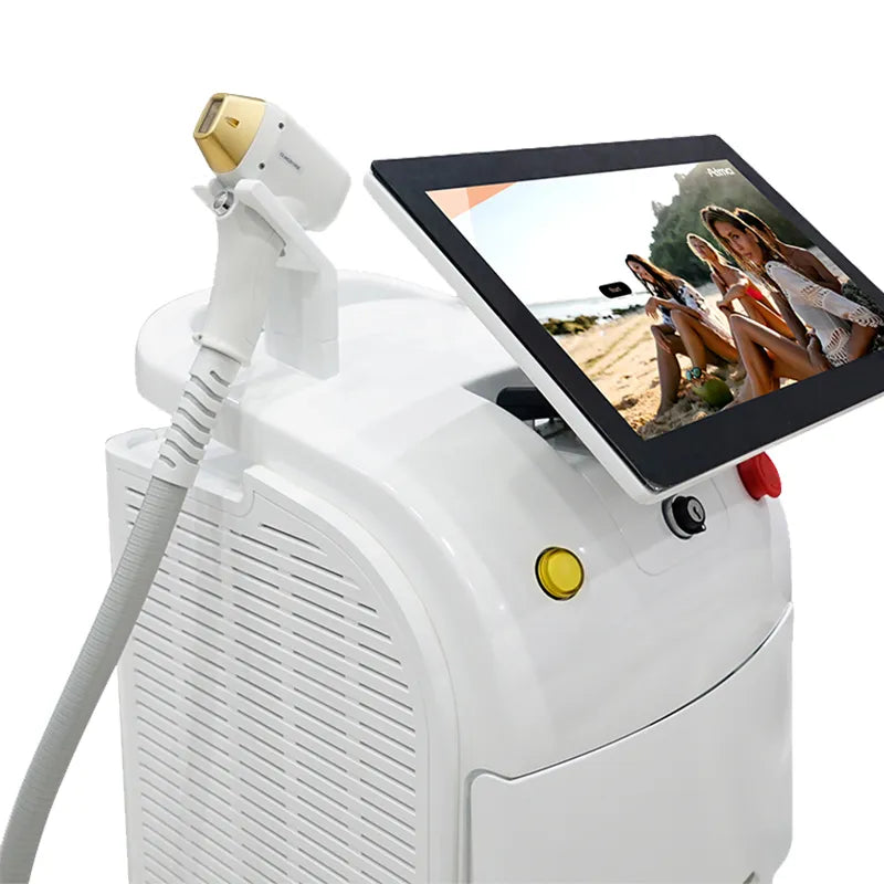 755 808 1064nm 3 Wavelength Diode Laser Hair Removal Machine – Professional Triple Wave Hair Removal System