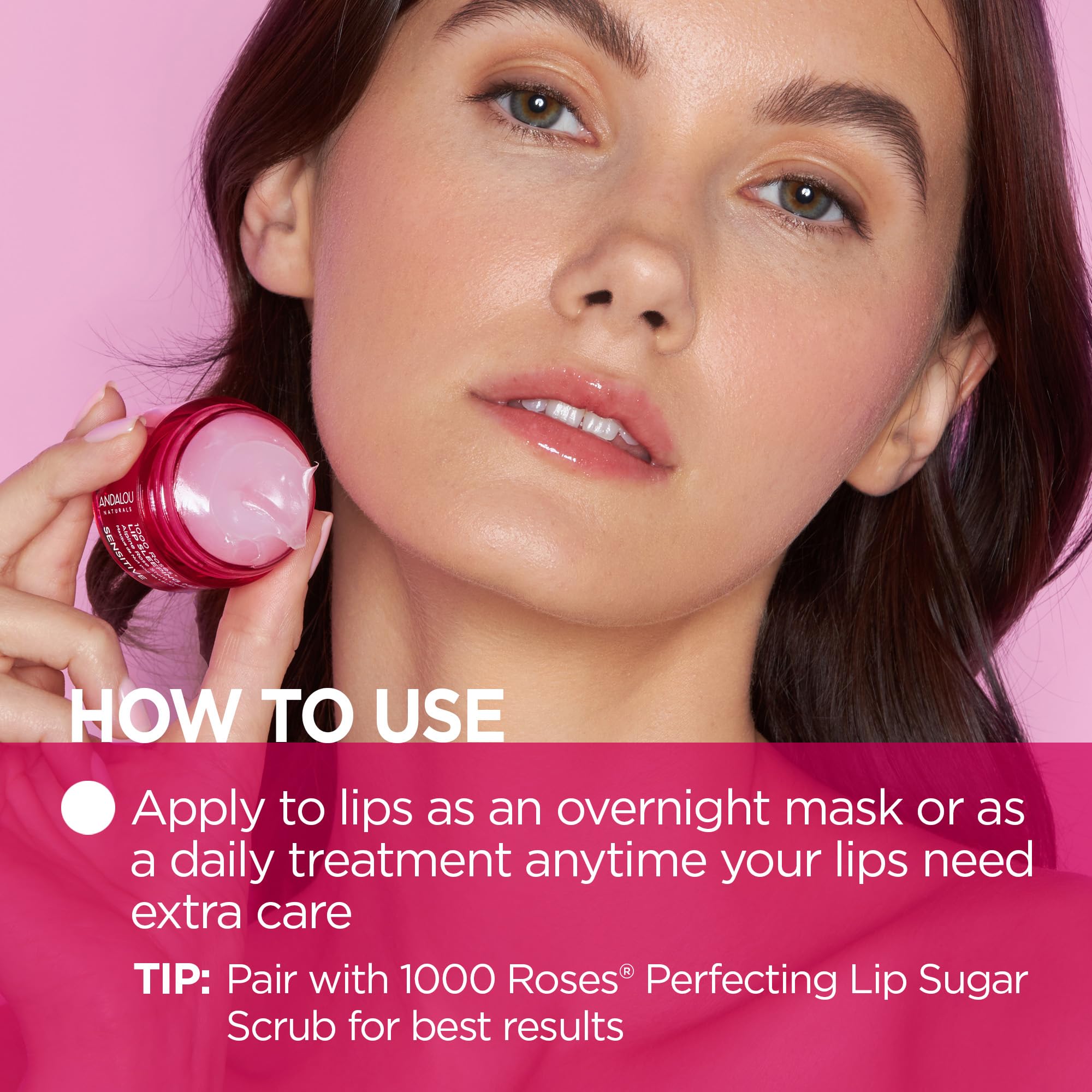 Andalou Naturals - 1000 ROSES LIP SLEEPING MASK (11.9g 6)
