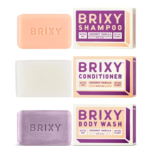 BRIXY - Shampoo Bar - Coconut Vanilla (113g 6)
