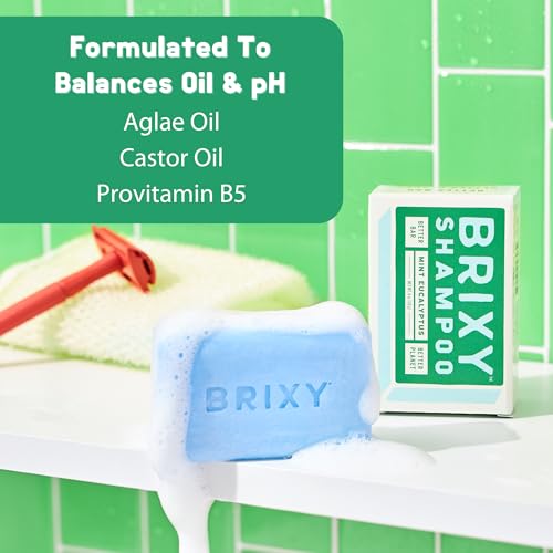 BRIXY - Shampoo Bar - Mint Eucalyptus (113g 6)