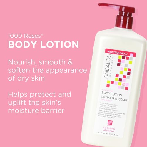 Andalou Naturals - 1000 Roses SOOTHING Body Lotion (946ml 6)