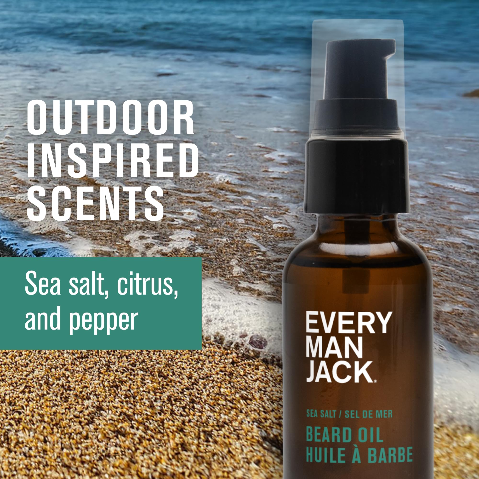 Every Man Jack - Beard + Face Wash - Sea Salt (200ml 16)
