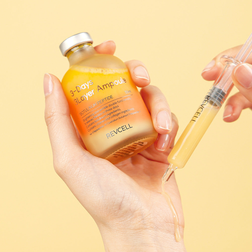 Revcell 3-Days 3-Layer Ampoule (55 ml) & Applicator | Intensive Radiance Treatment