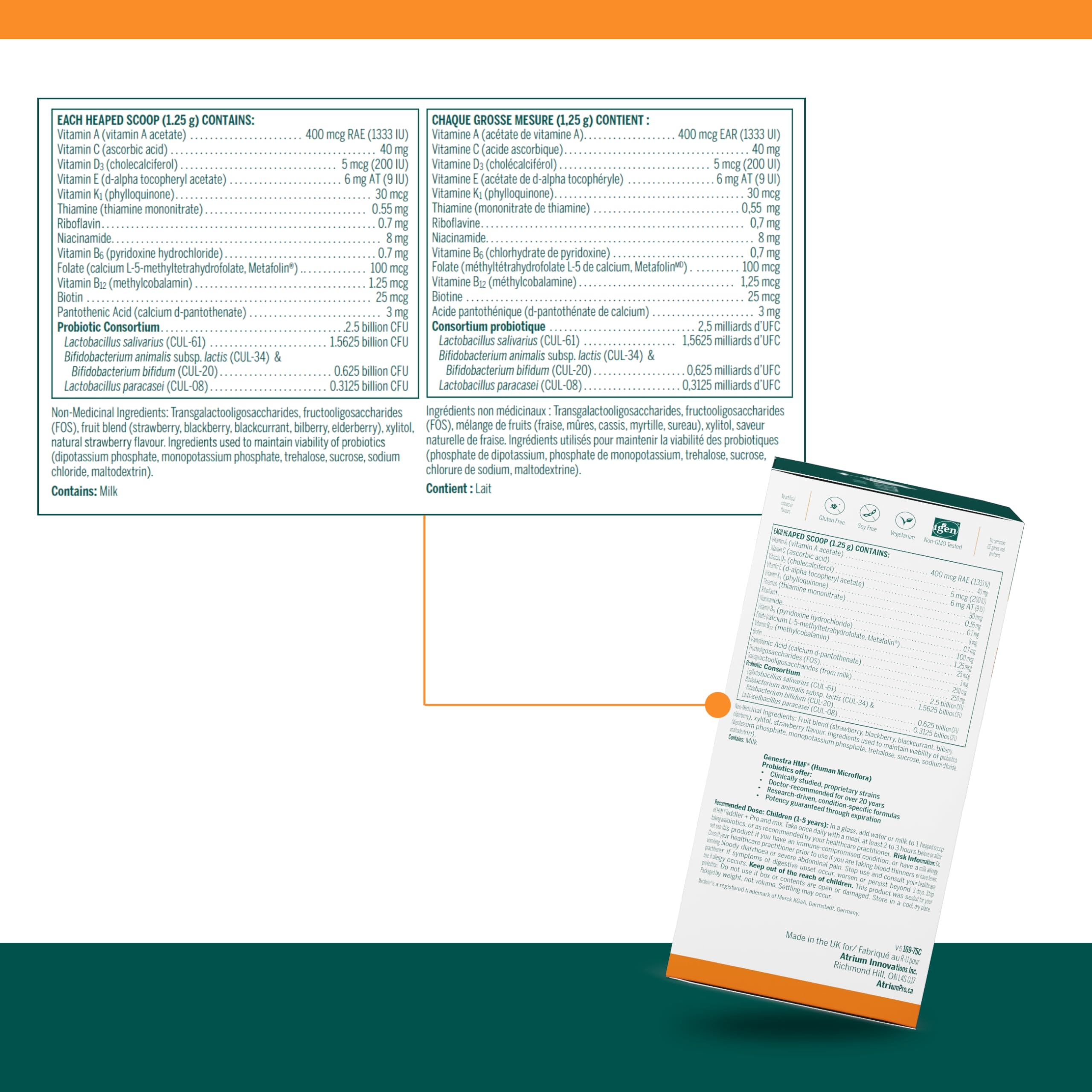 Genestra Brands - HMF Toddler + Pro (75g 20)