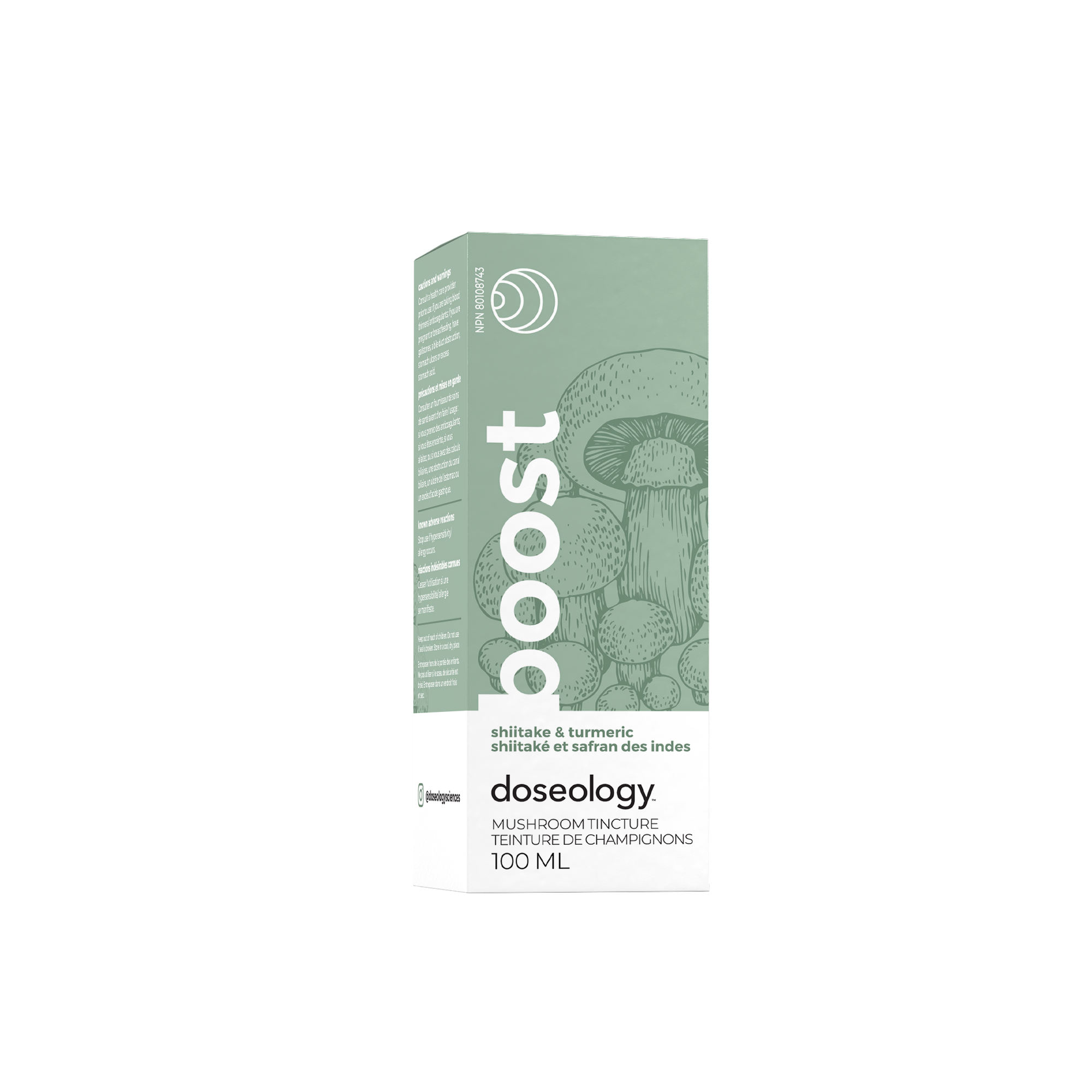 Doseology - Boost, Shiitake & Turmeric Tincture (100ml 12)