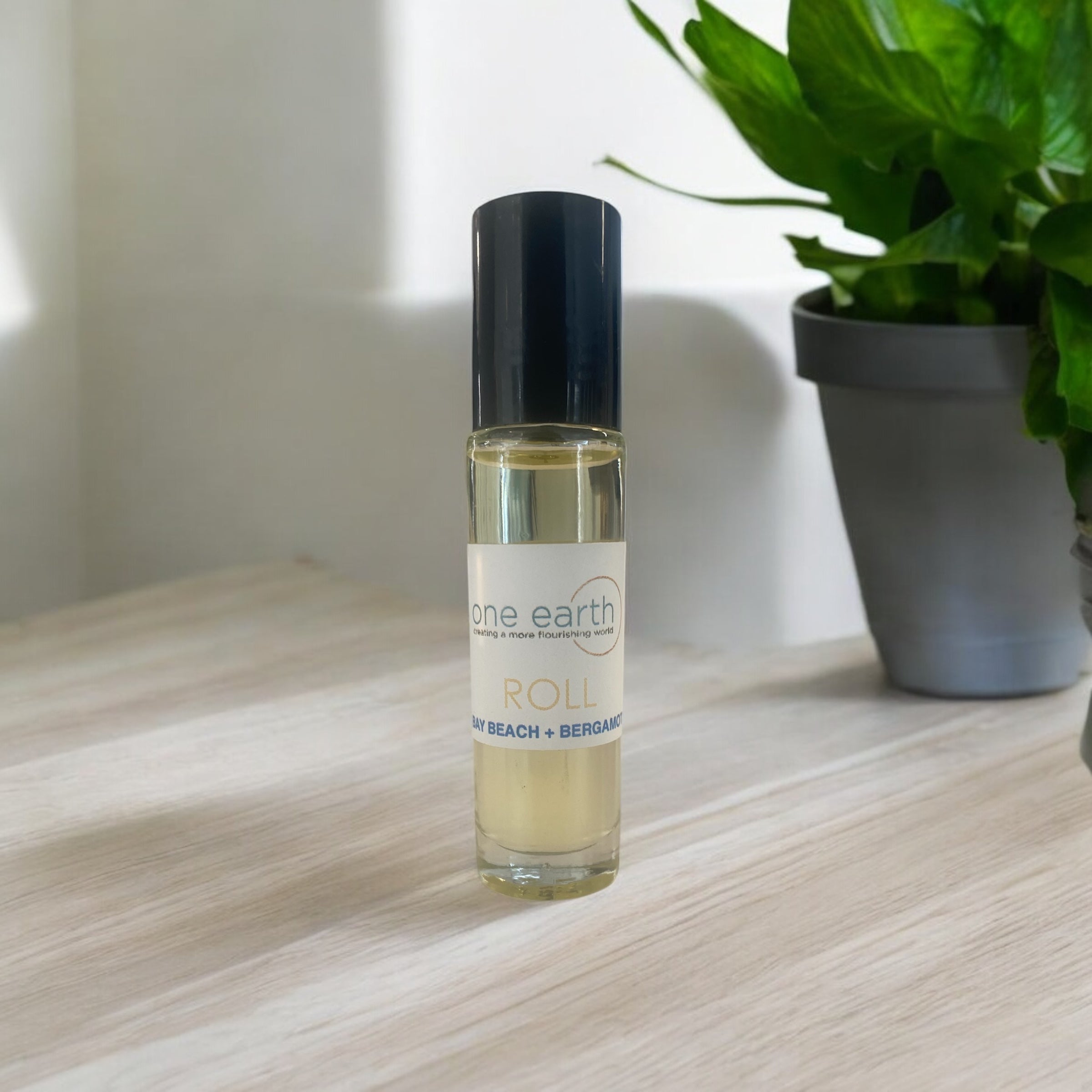 Bay Beach + Bergamot Roller – 10ml Essential Oil Blend with Avocado & Argan Oil for Aromatherapy & Invigoration