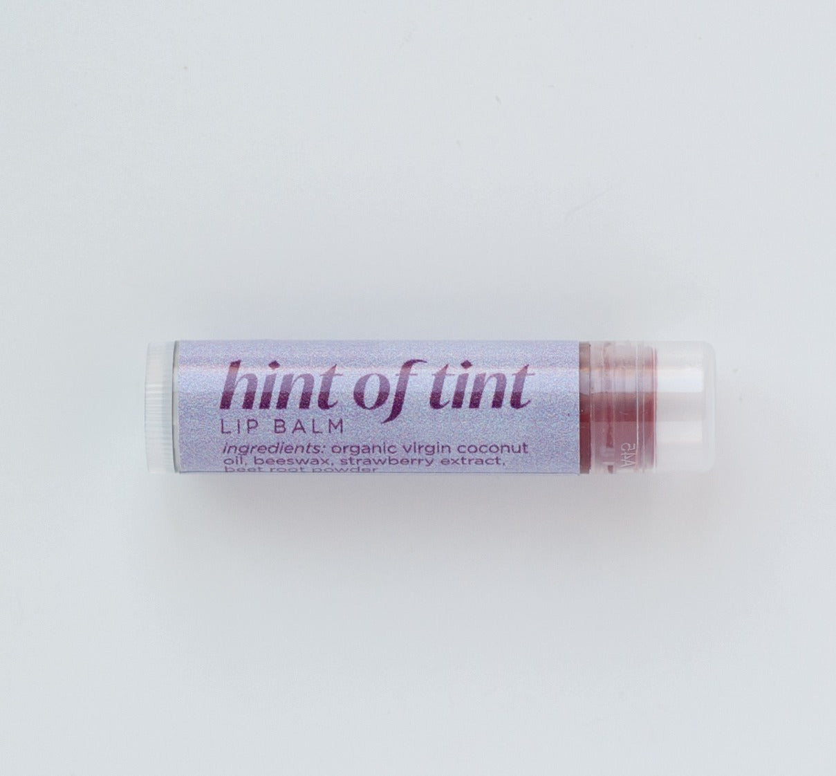 Hint of Tint Lip Balm – Slightly Tinted & Strawberry Infused