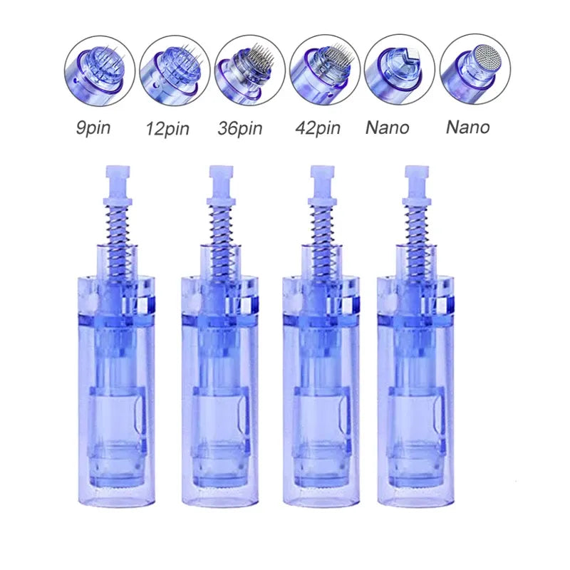 Acne Print A1 Microneedling Derma Pen Cartridges – 9, 12, 24, 36 Pin Options for Acne & Scar Treatment