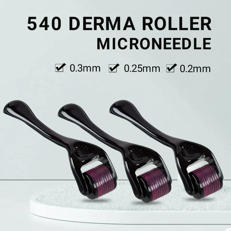 New Titanium Derma Roller for Beard Growth – 540 Microneedles
