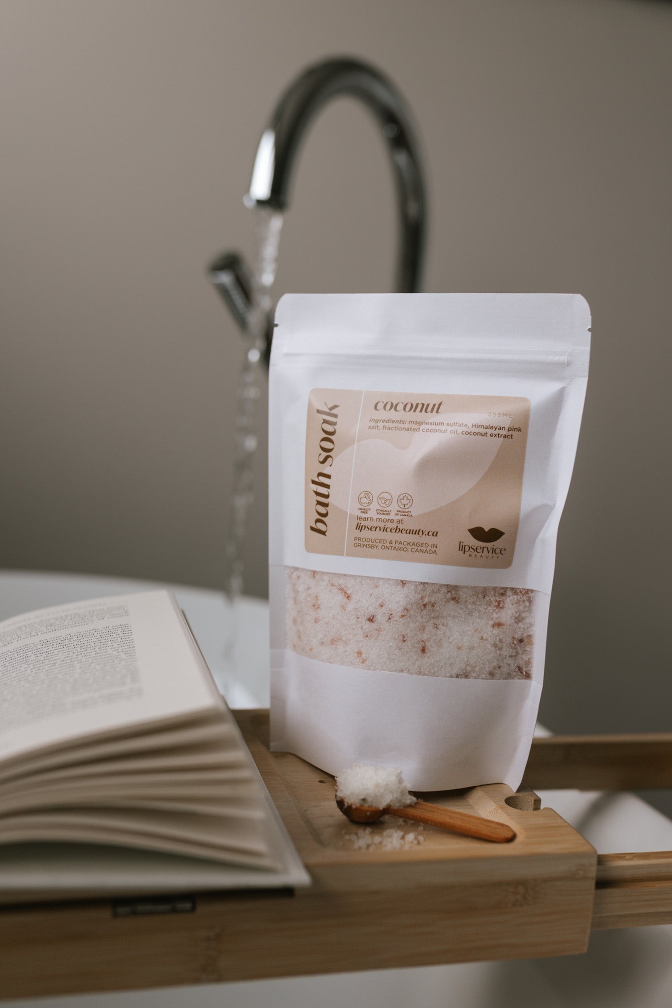 Coconut Magnesium Bath Soak – Relaxing Epsom & Himalayan Pink Salt Blend, 355ml