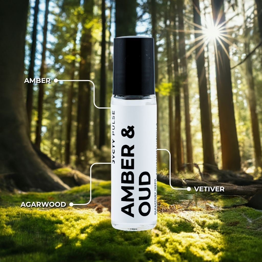 AMBER & OUD Perfume Oil – Inspired by Oud Wood, 10ml Roll-On