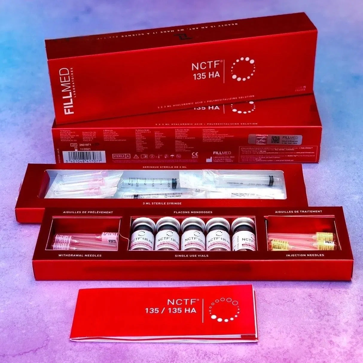 Authentic Guaranteed Fillmed Filorga NCTF 135HA 5X3ml Dermal Filler – Anti-Aging Skin Revitalization