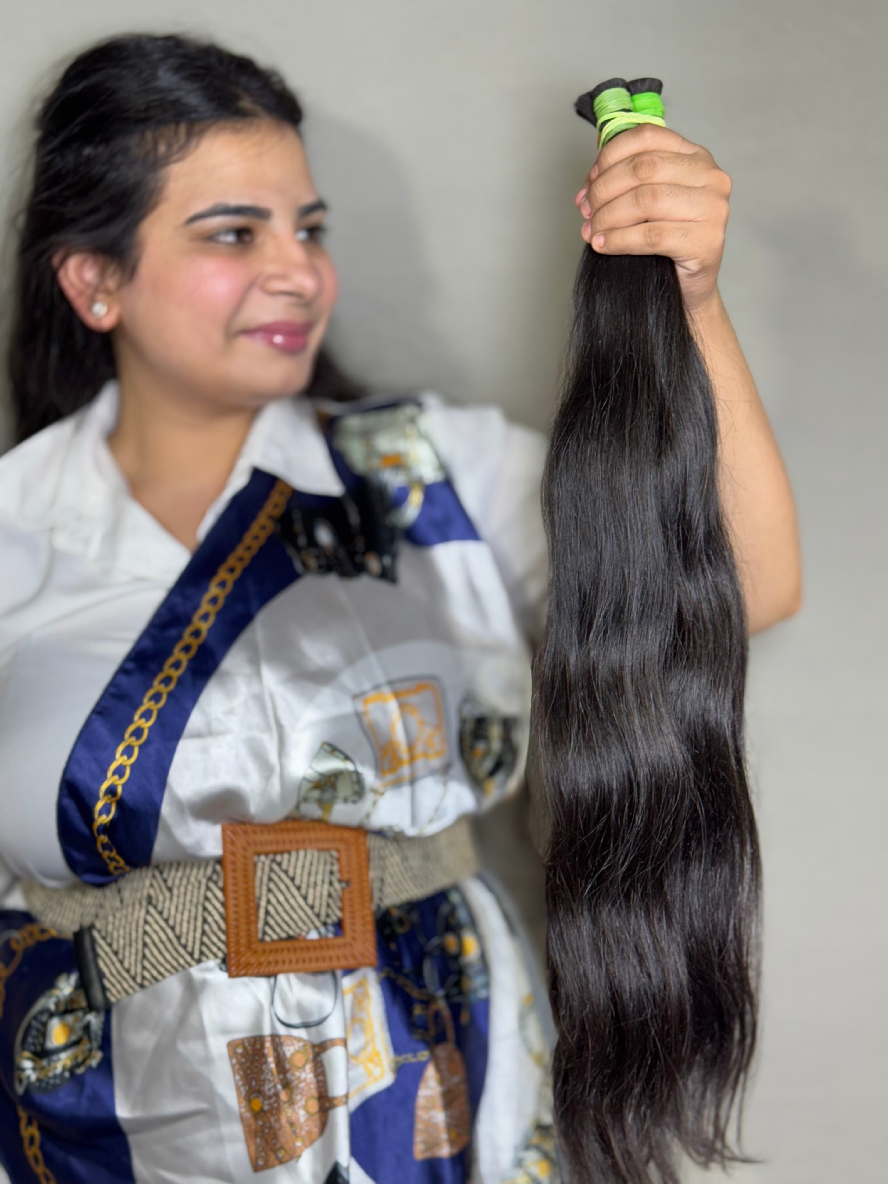 Virgin Indian bulk hair bundles